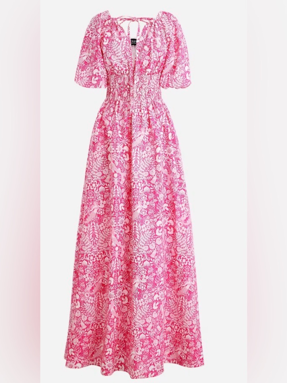 J.Crew Collection Pink white floral mermaid print Dress size S